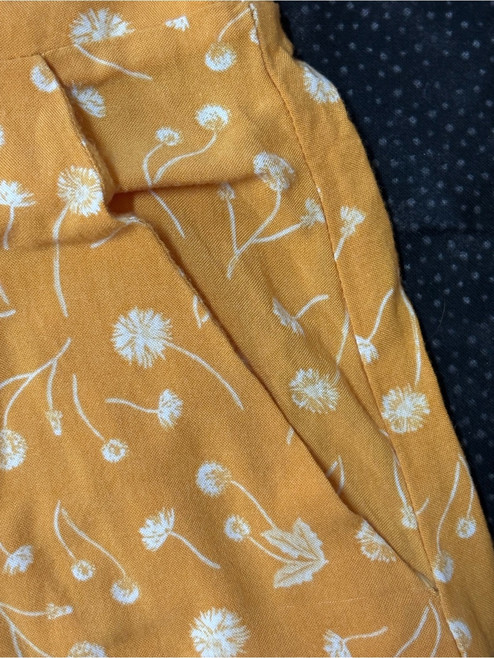 torrid Mustard Yellow Button-Front Floral A-Line Skirt - Picture 5 of 8